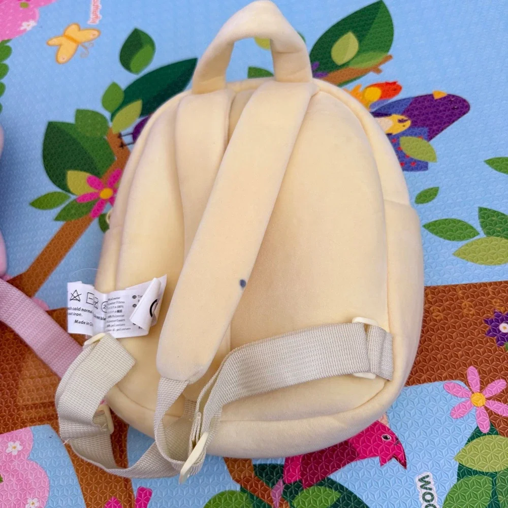 Gloveleya Backpack Doll Carrier Plush Pink Yellow Set Kids Toddler Small